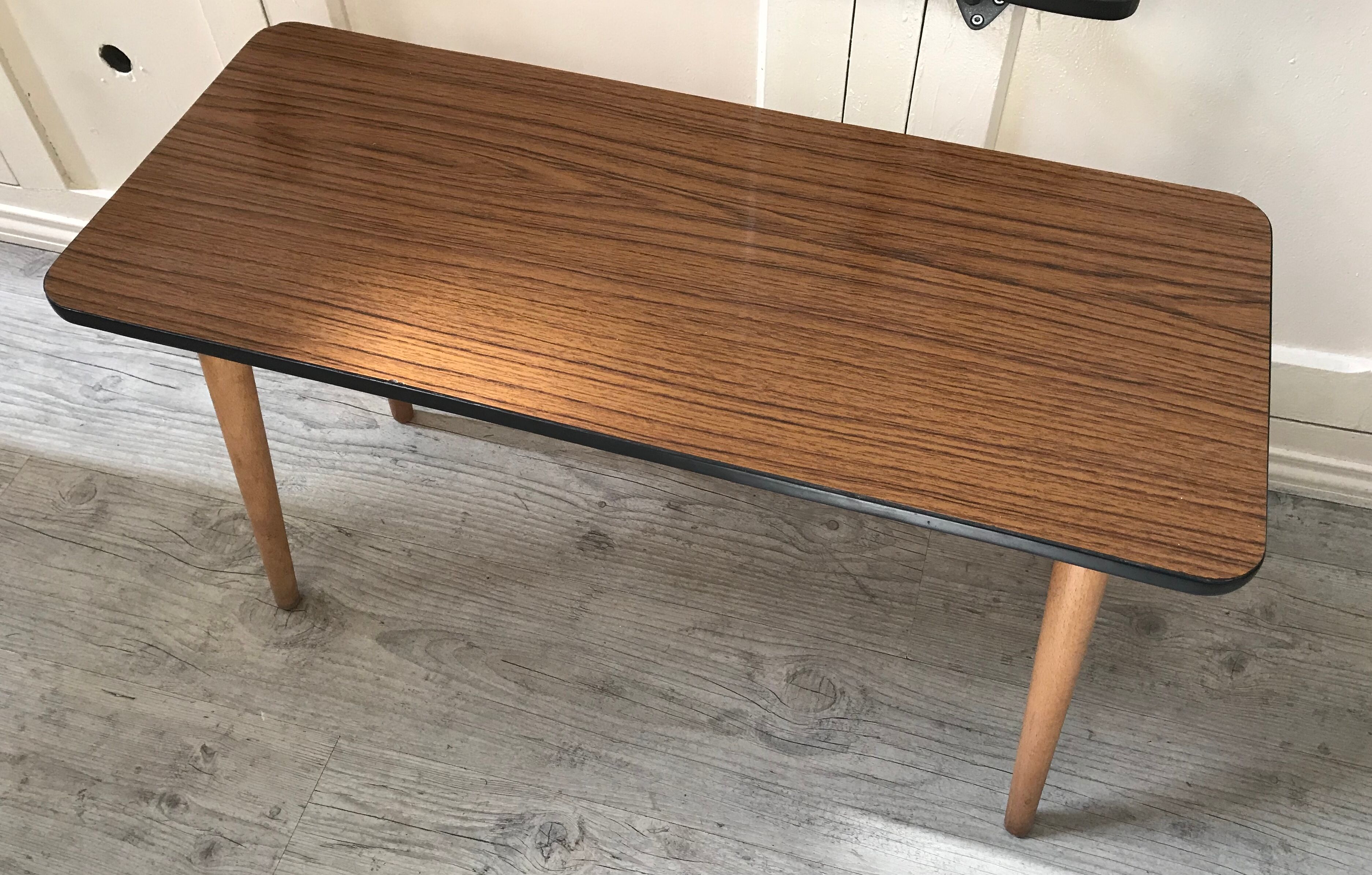 Vintage side coffee table in formica