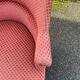 Toad armchair in pink velvet