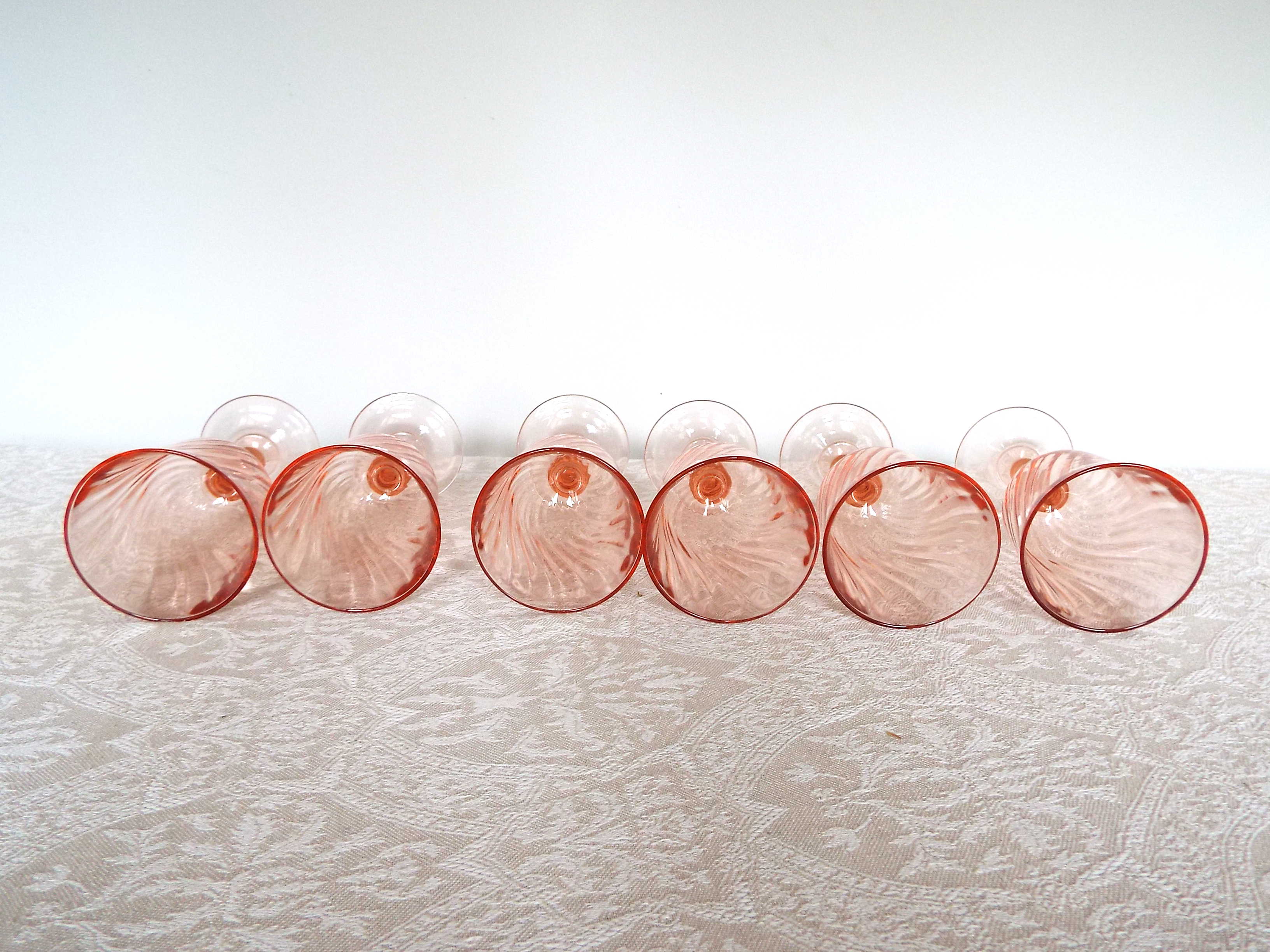 6 Rosaline water glasses