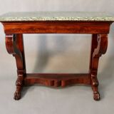 Mahogany console with marble top, Restoration period