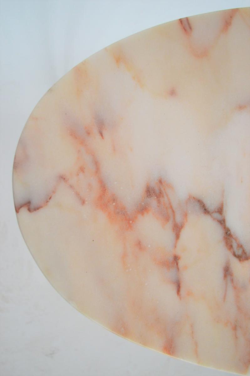 Italy 1950 s oval marble coffee table