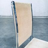 Italian Hollywood Regency Style Modernist Dining Chairs, 1970s, Set of 6