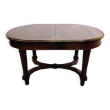 Table ovale en bois avec rallonges