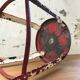 Workshop stool Nicolle patinated