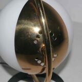 Lamp or wall lamp metal and opaline design 50's years