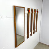Retro coat rack with mirror