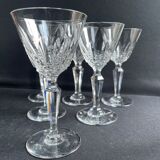 6 port glasses stamped Baccarat - Service Austerlitz