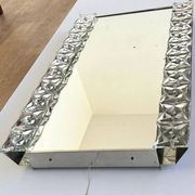 Large Midcentury Illuminated / Backlit Crystal Mirror Kinkeldey, Germany, 1970s