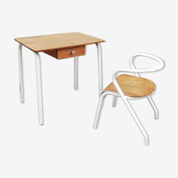 Ensemble by Jacques Hitier for Mullca, children's chair and his desk