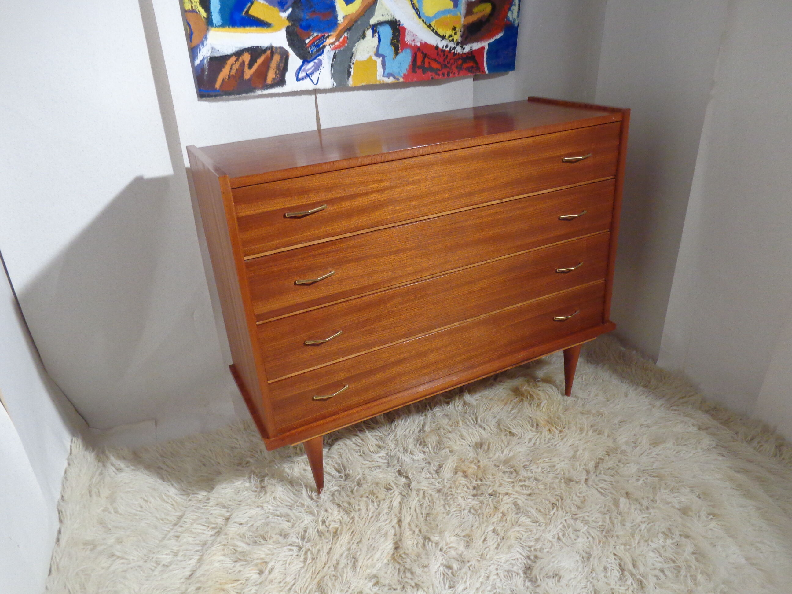 Vintage chest of drawers from the 60s teak