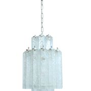 Chandelier with Murano tubes vintage attributed to Venini