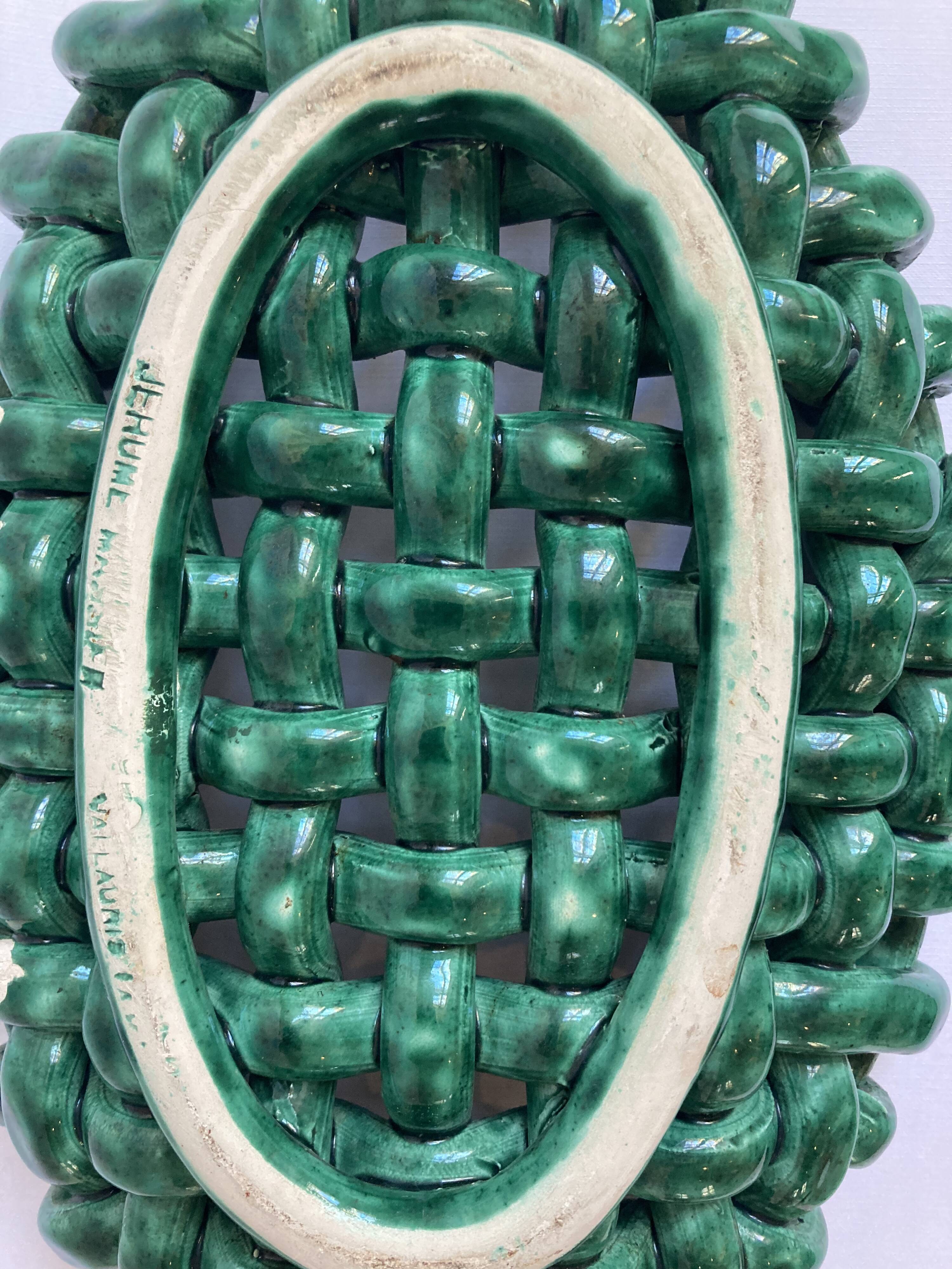 Jerome Massier, Braided Fruitbowl, Vallauris, Made in France