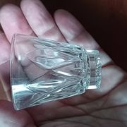 6 vintage VMC Reims France tempered glass liqueur glasses (8 cl capacity)