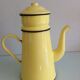 Former yellow enamelled coffee maker 50/60