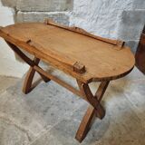 Small oak side table – French rustic style – 1920s