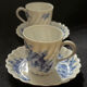 Blue floral cup and saucer by Haviland.