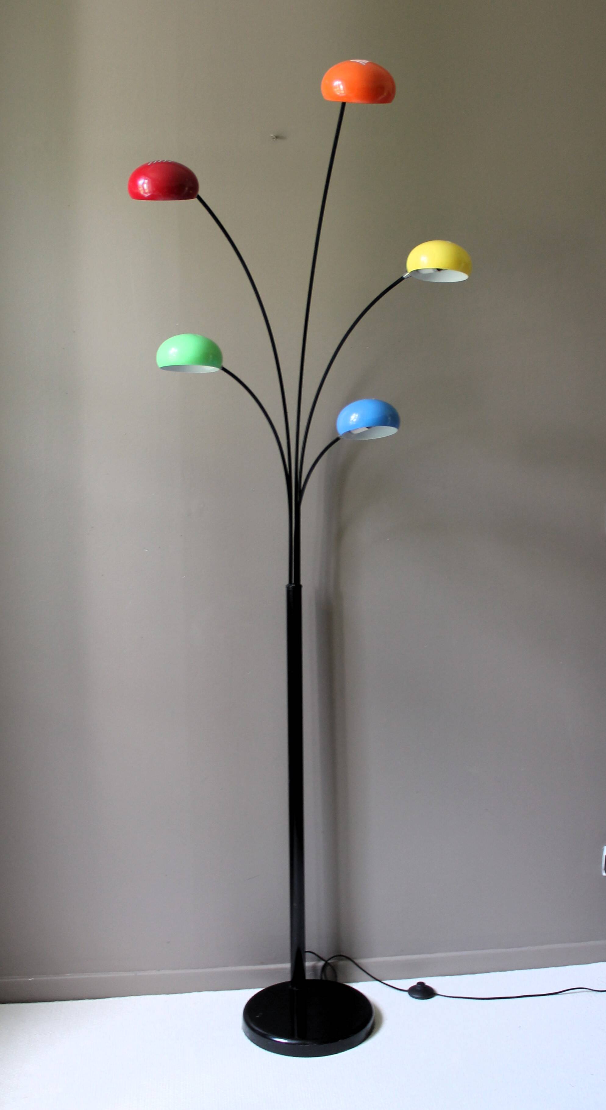 Lampadaire vintage 5 branches ‘five flower’