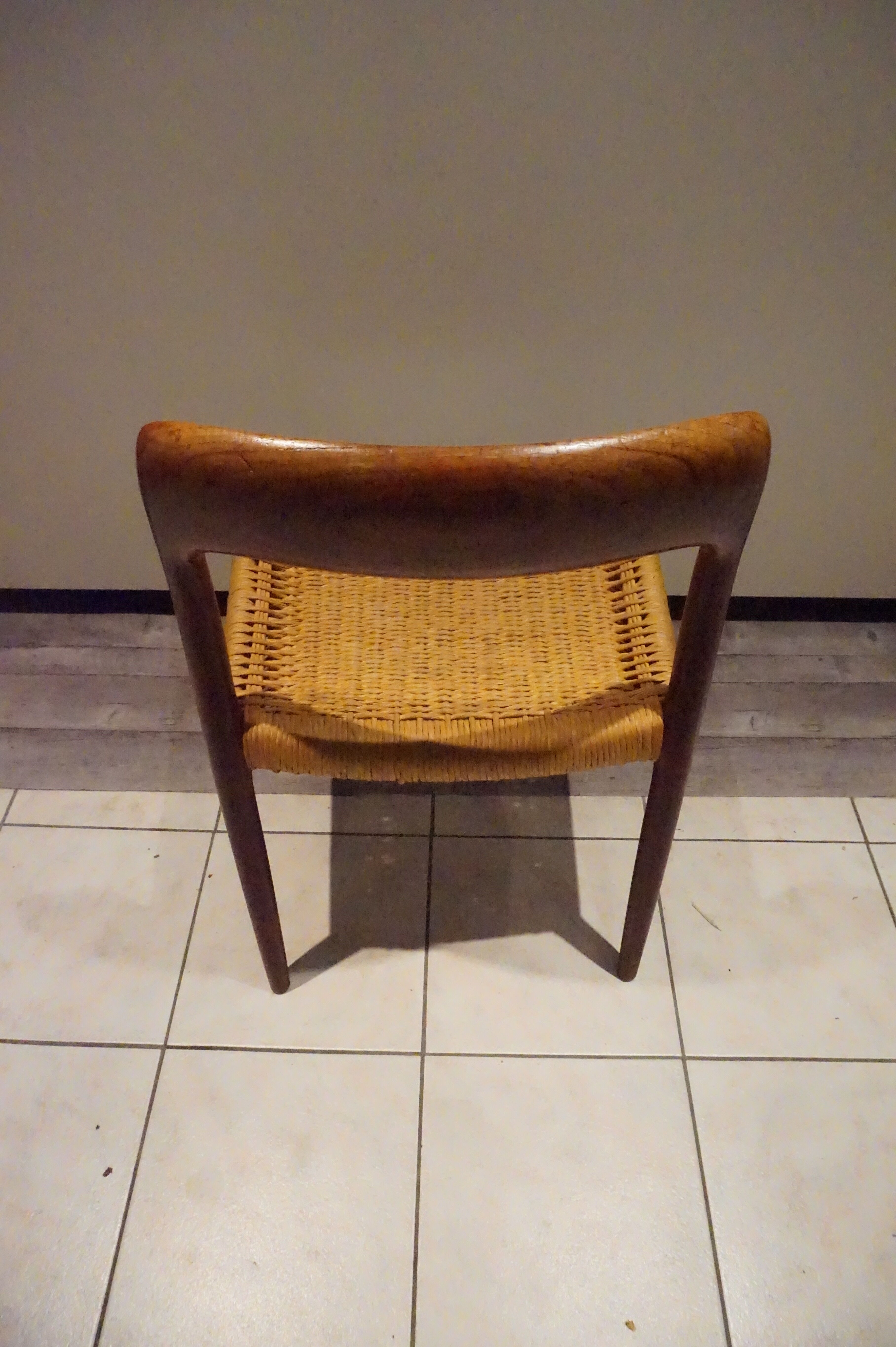4 chairs Danoises Teck Model 75 from N.O.Moller