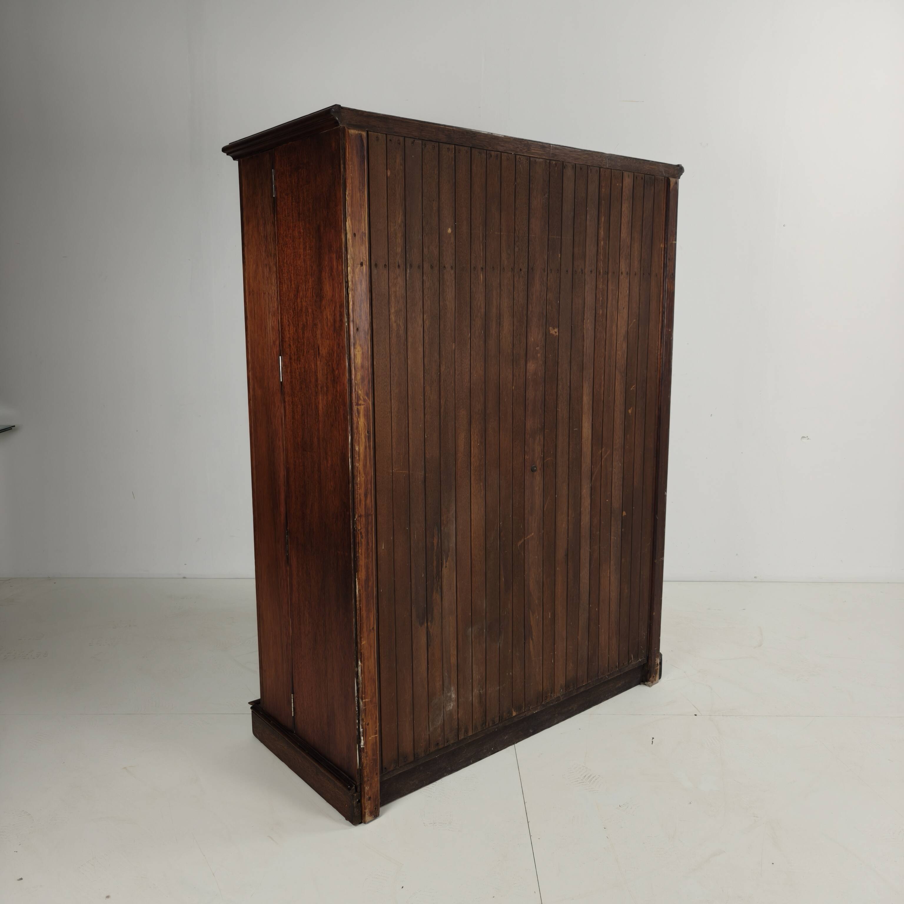1920s Mahogany and Oak Compactom Ltd Gentleman’s Wardrobe