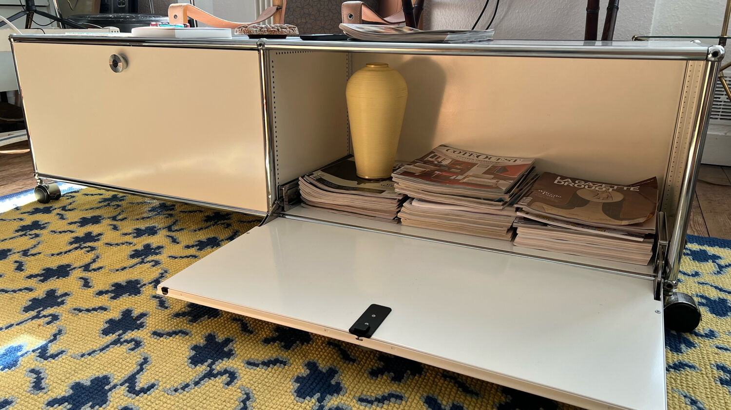 White USM two-box cabinet
