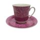 Vintage Polish cup and saucer from Ćmielów pottery, 1970s, set of 2
