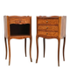 Pair of Louis XV style bedside tables by Haentges Frères.