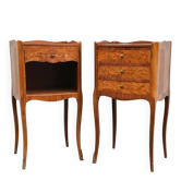 Paire de tables de chevet style louis xv par la maison haentges freres