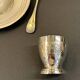 Silver-plated egg cup