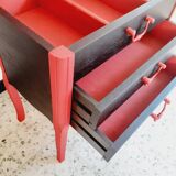 Secretary desk with 2 drawers, 1 niche with 3 storage spaces
