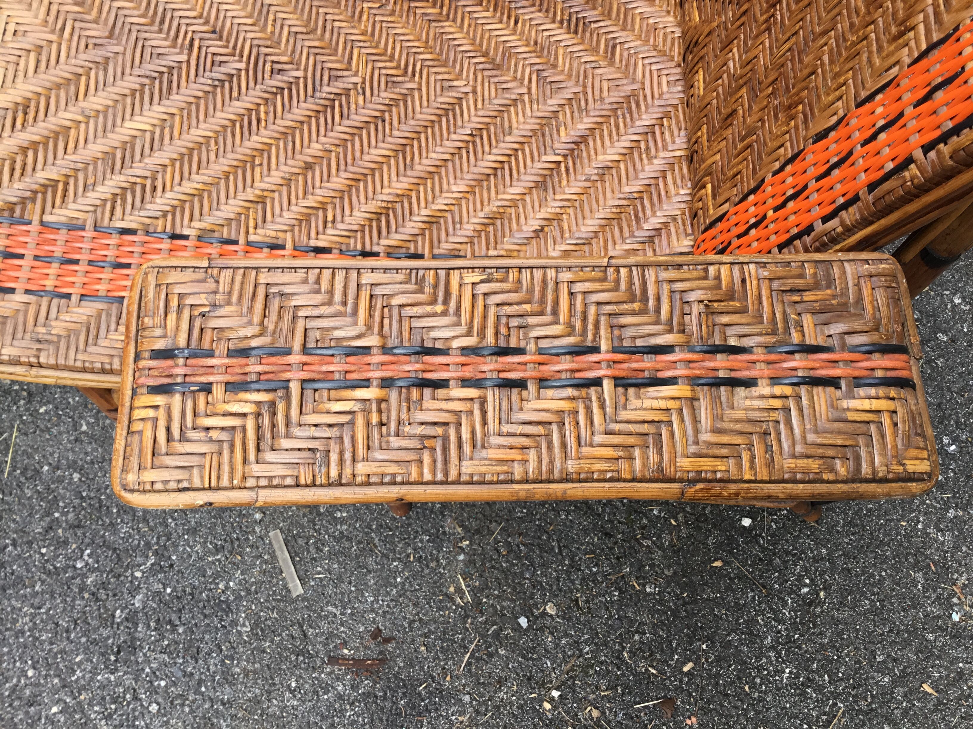 Wicker relax armchair