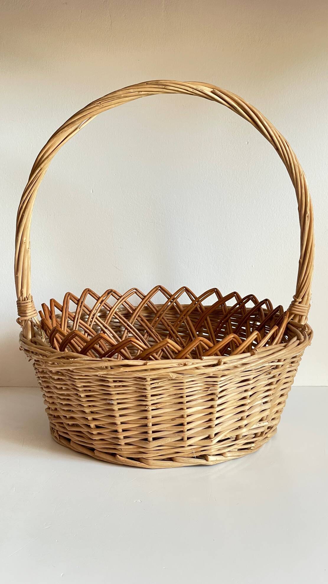 Vintage rattan baskets