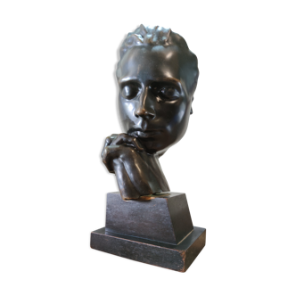 Bronze sculpture by Eugene Bourgoin 1920