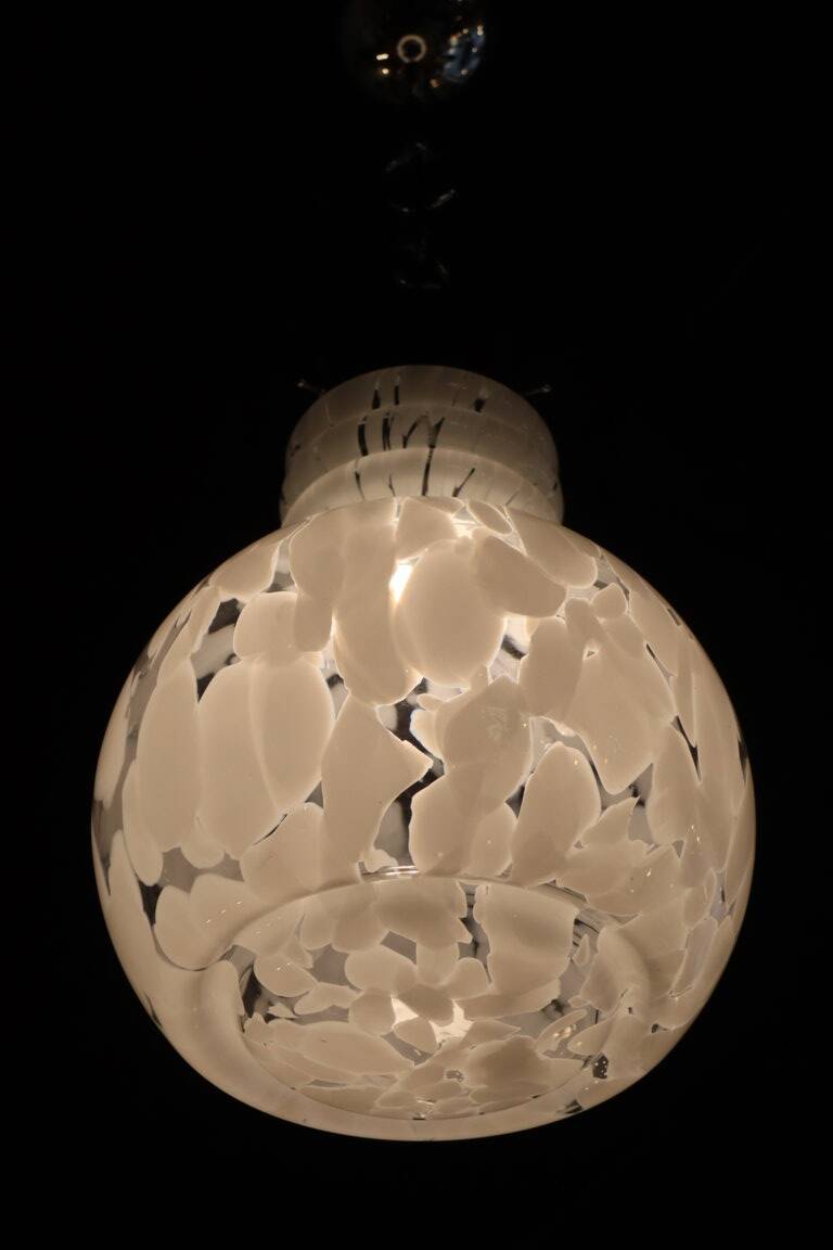 Vintage Italian Murano glass pendant light, 1970s