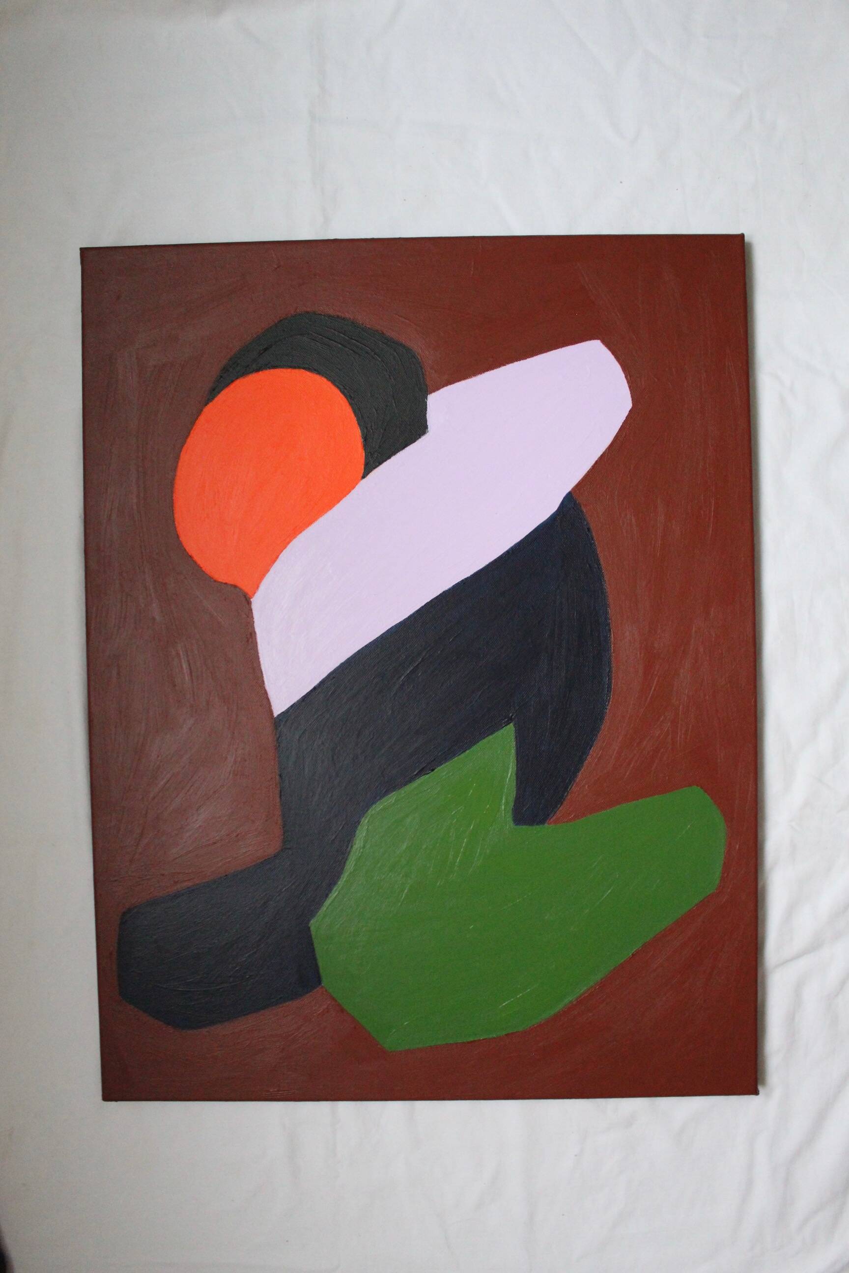 Lovers minimalist couple painting