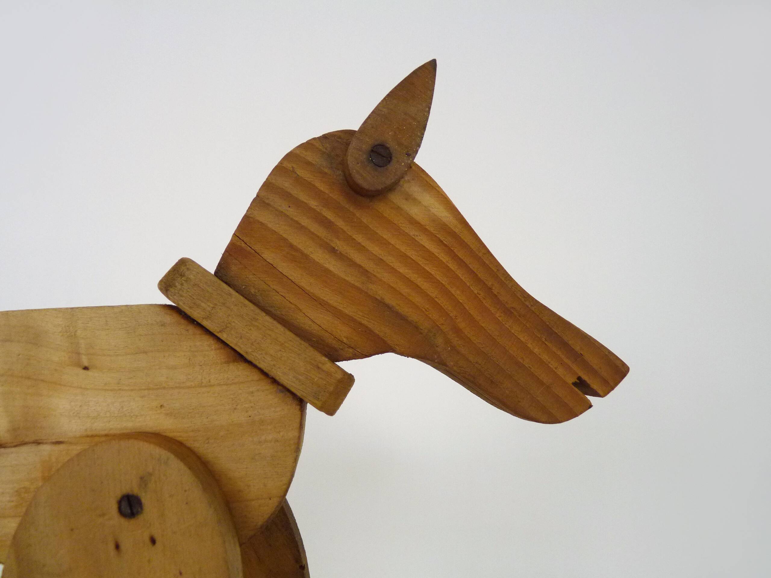 Jouet Ancien – Marionnette Pluto En Bois à Ficelle – Articulé
