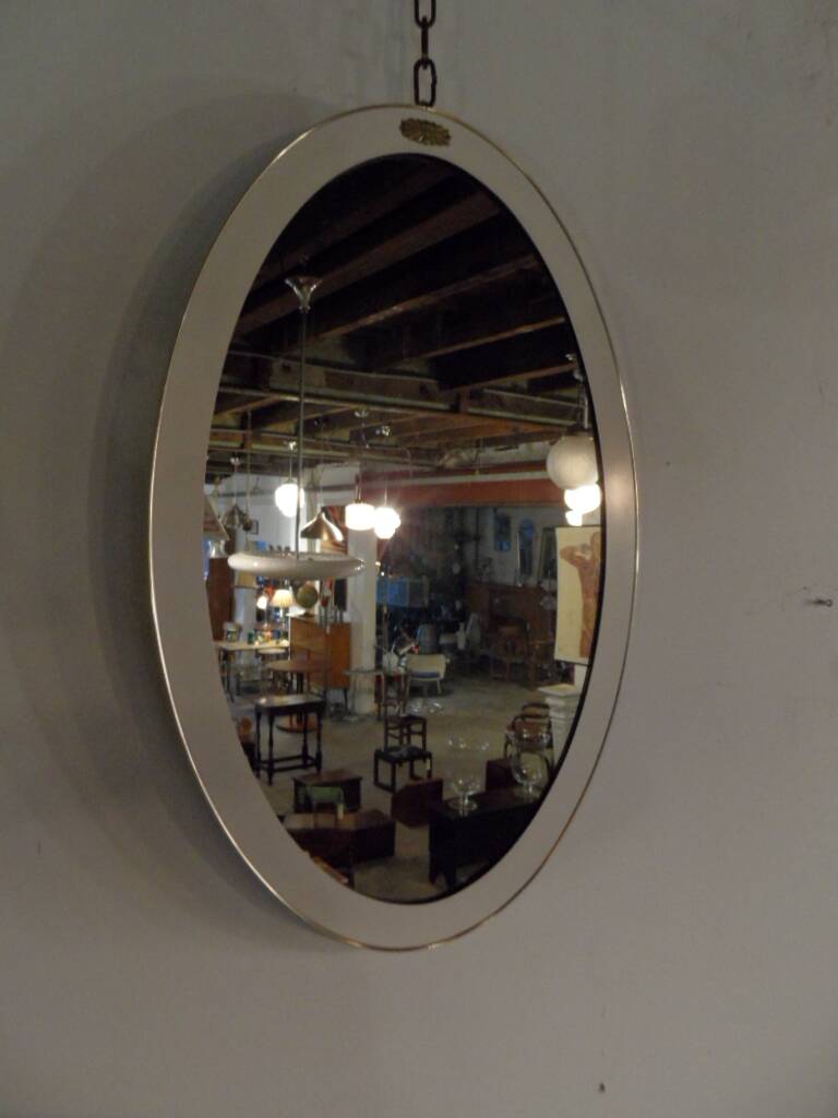 Vintage oval mirror