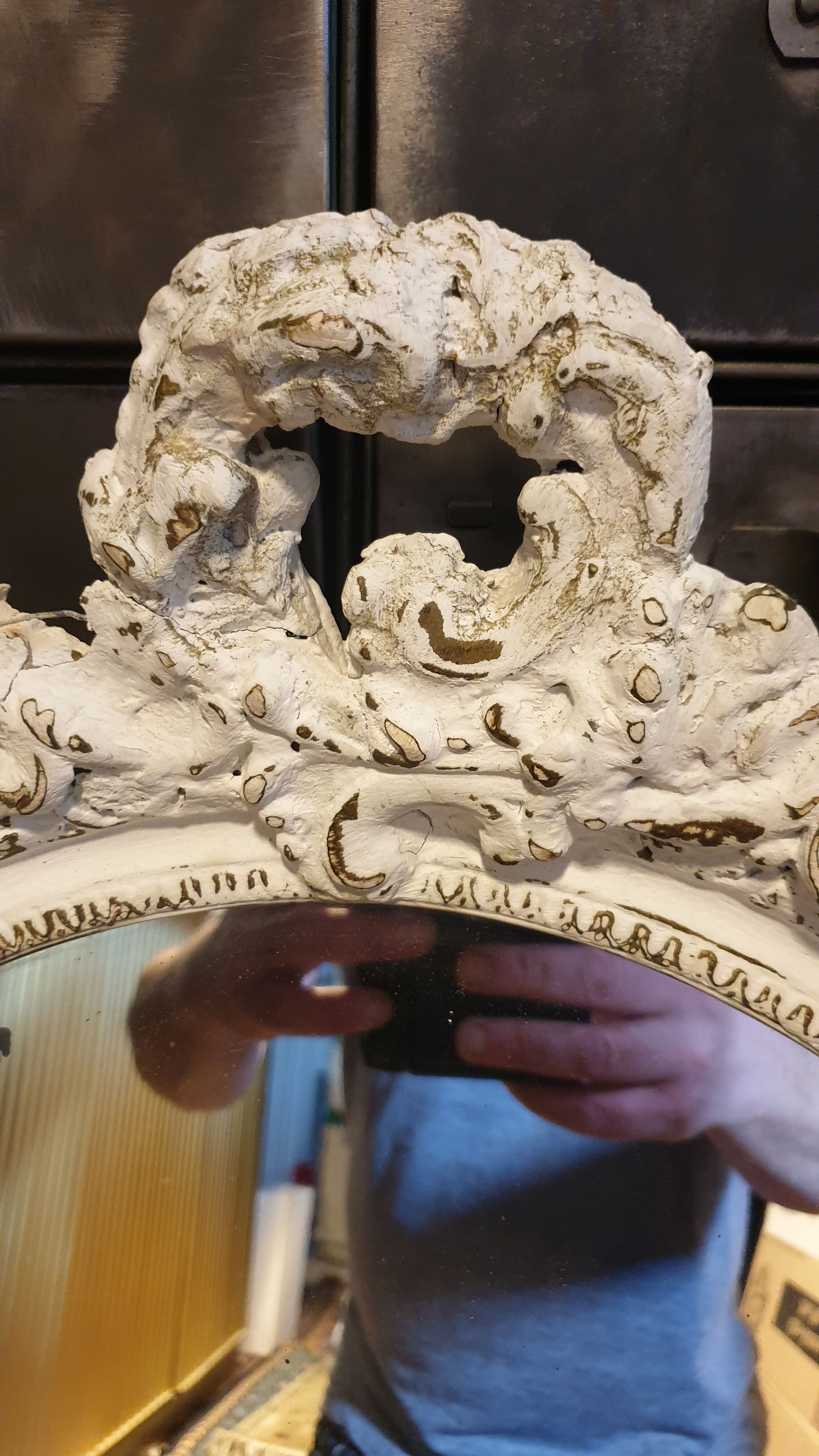 Miroir ovale Louis XVI 56x72cm