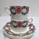 Duo of cups and saucers ceramic st amand