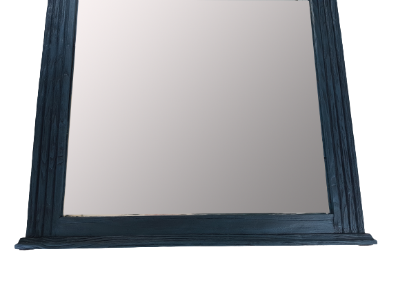 Art Deco bevelled mirrorWooden magazine holder