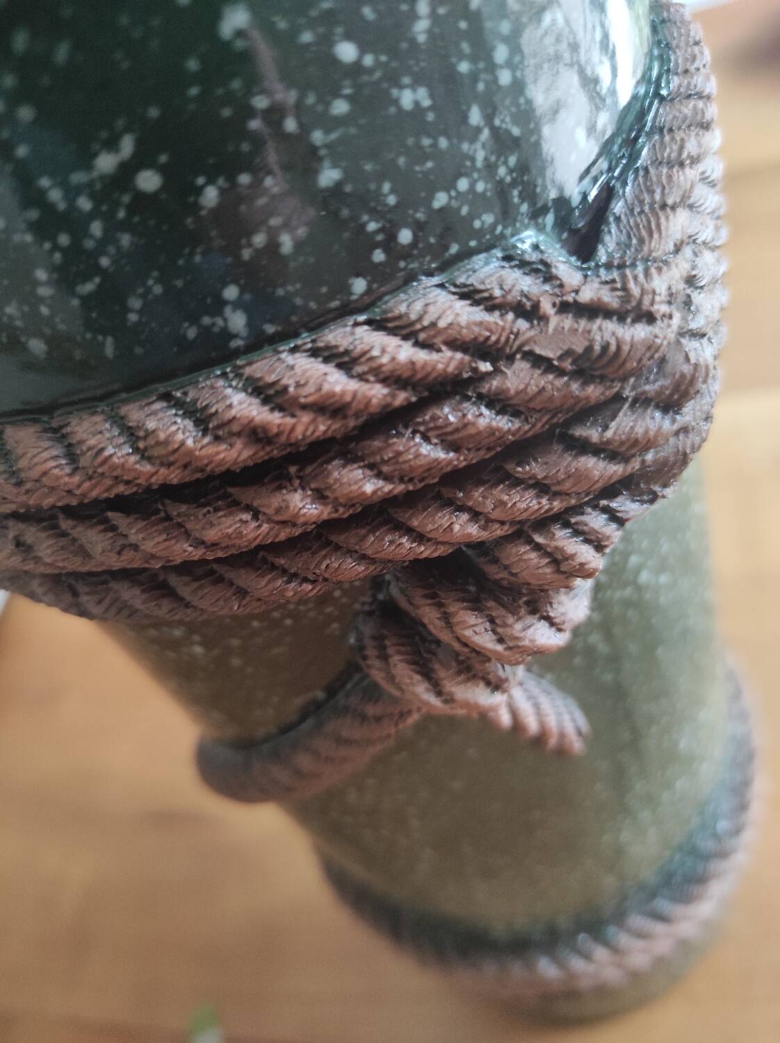 Nautical knot decor vase