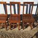 3 chaises lorraine + banc