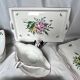 42-piece Lunéville KG tableware set with floral decoration, 20th century