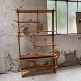 Trio d'étagères constructivistes en pin style Regain