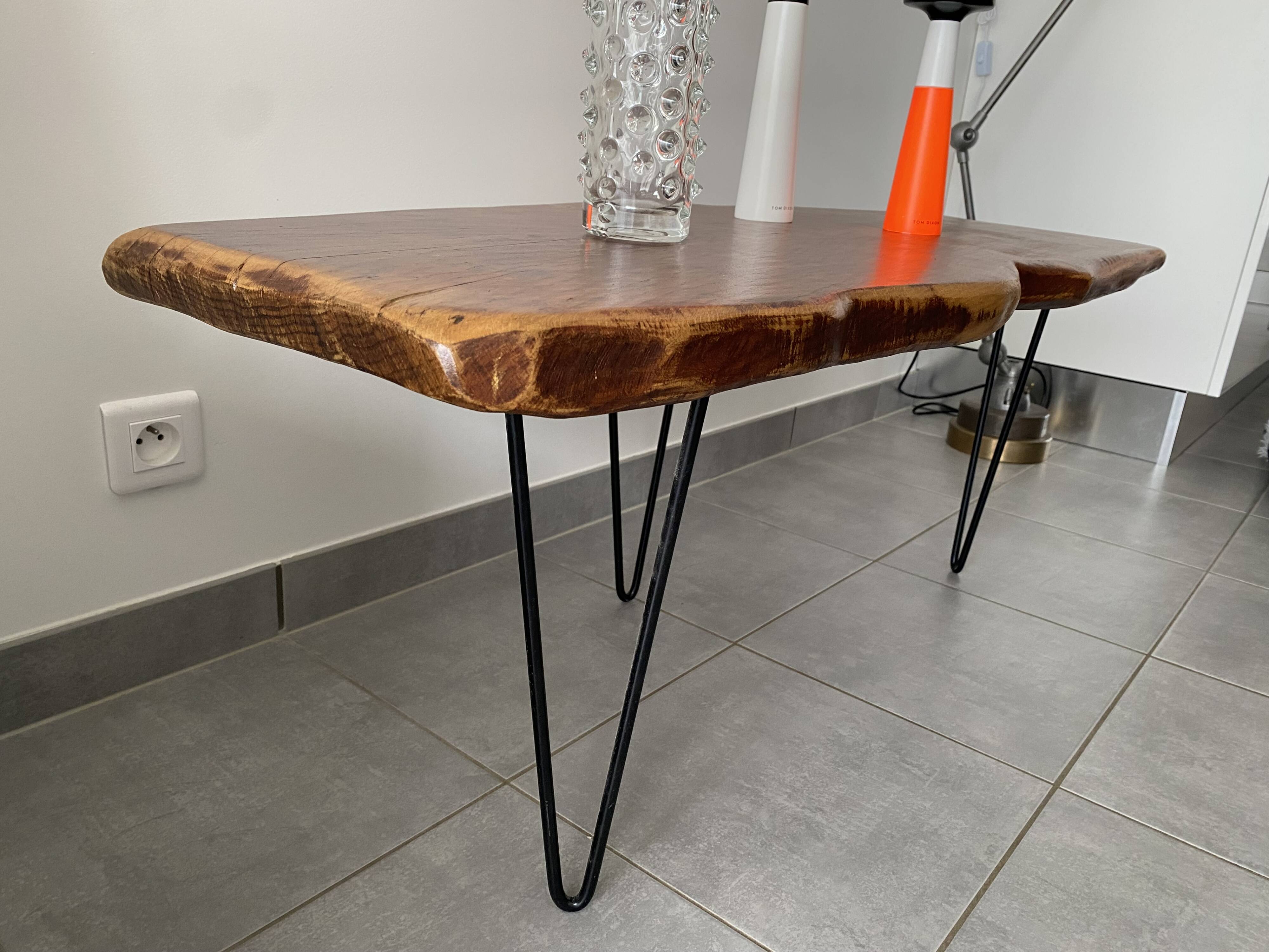 Vintage brutalist coffee table from the 60s