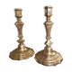 Regency candle holders in gilded bronze