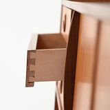 Sideboard with bookcase in teak and mahogany