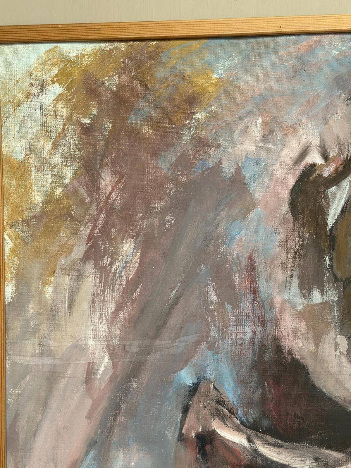 Original Swedish Oil On Canvas – “Stilleben” By Anna Jonsson – Vintage & Framed – 56.5 × 75.5 Cm (22.2" × 29.7")