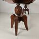 1920s Belgian Art Deco oak parquetry dining table