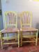 Set of 2 chairs "A garden plus" Provençal style, chic country.