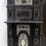 Ceremonial showcase in blackened pearwood, Napoleon III period - 1850